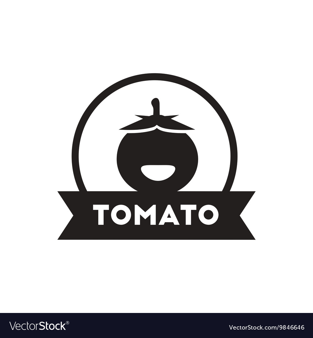 Schwarze Ikone auf weißem Hintergrund Tomaten