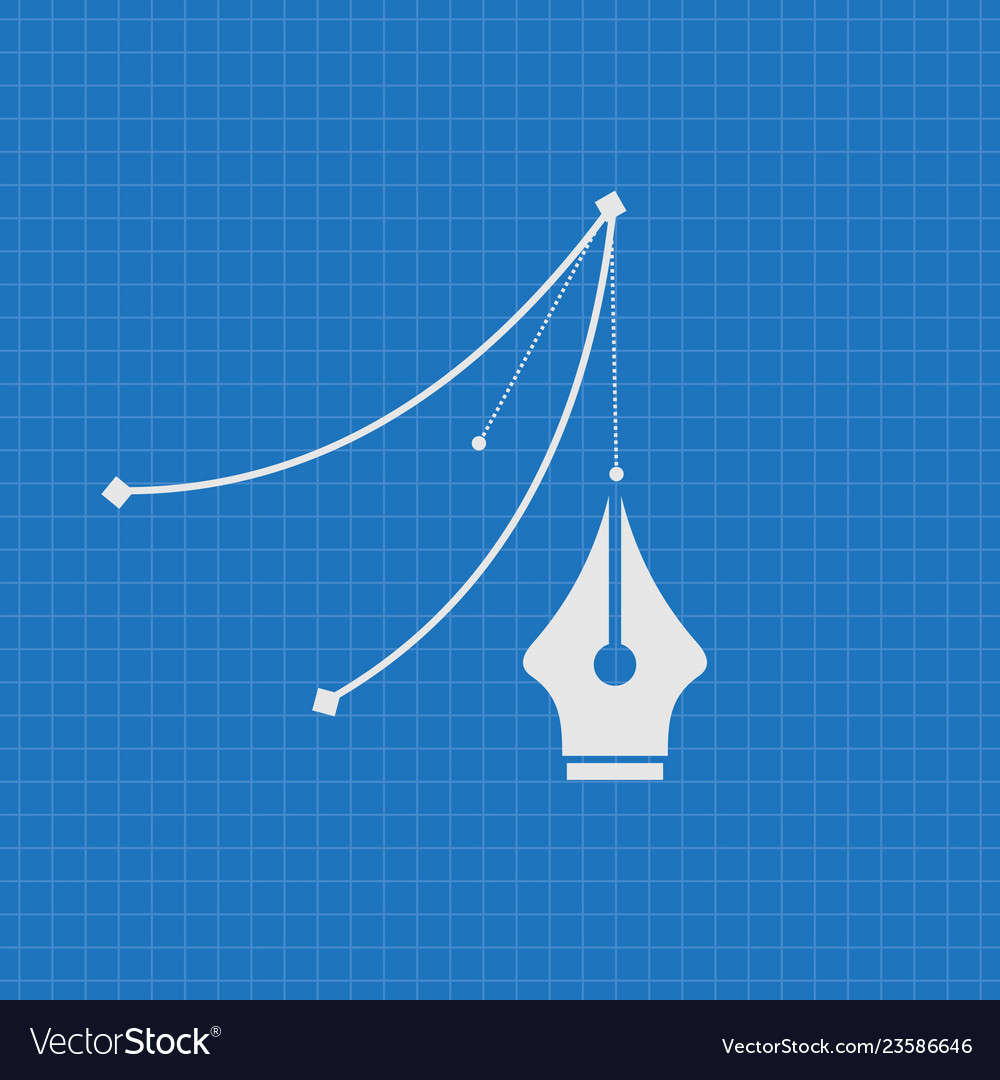 Blueprint of pen tool cursor