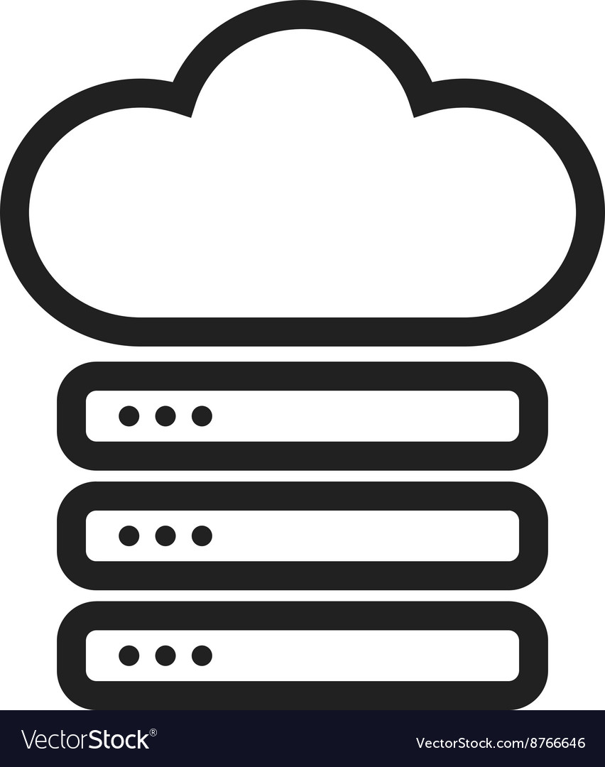 Cloud Data Storage Icon