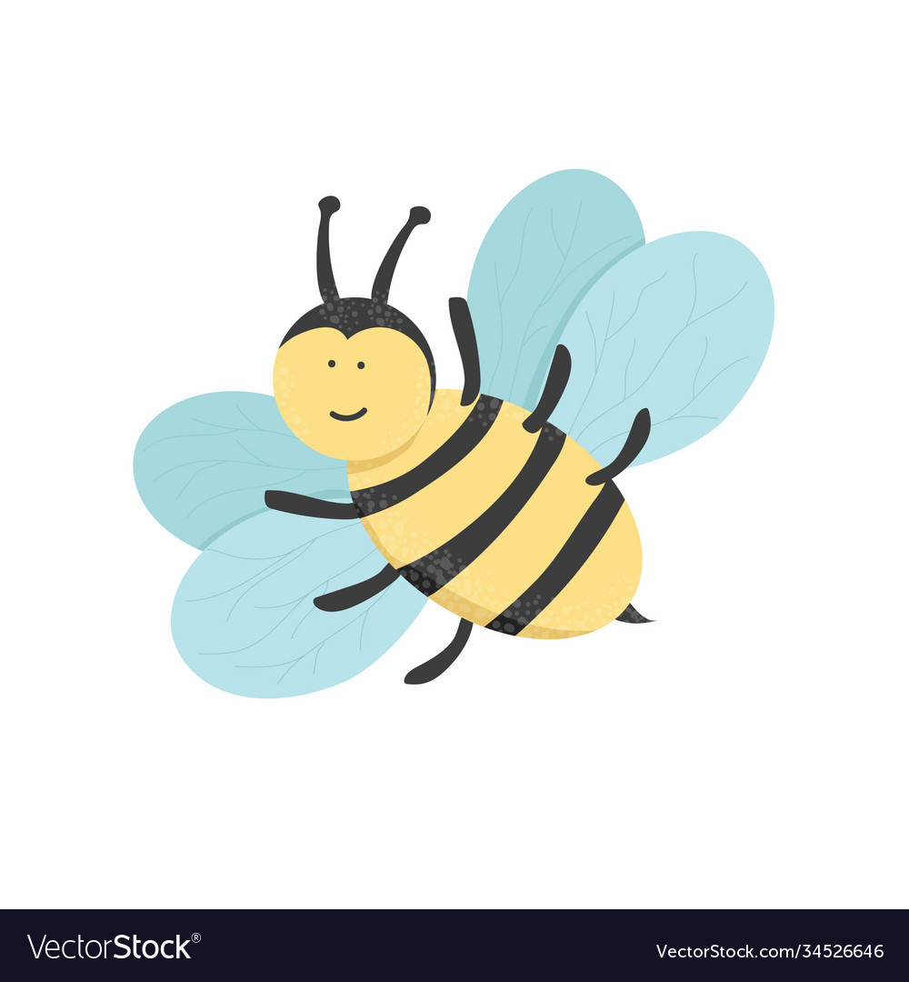 Cute bee Royalty Free Vector Image - VectorStock