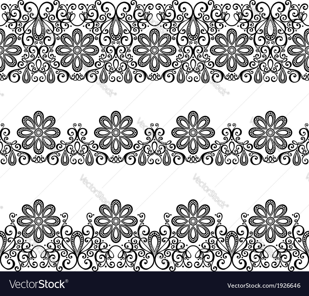 Decorative floral frame Royalty Free Vector Image