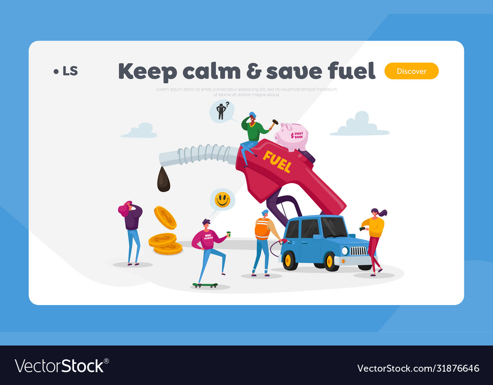 Tankstelle Cartoon Charaktere