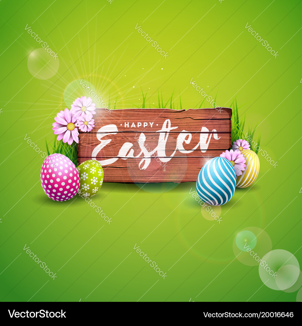 Happy easter holiday Royalty Free Vector Image
