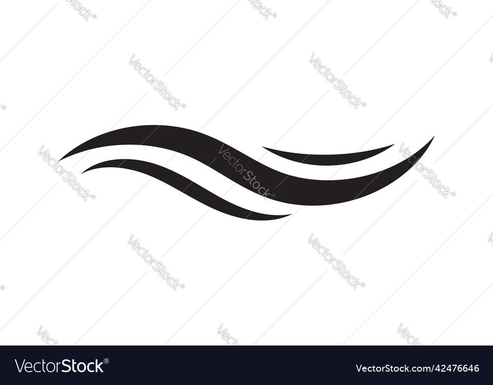 Sea icon wave design ocean logo graphic element