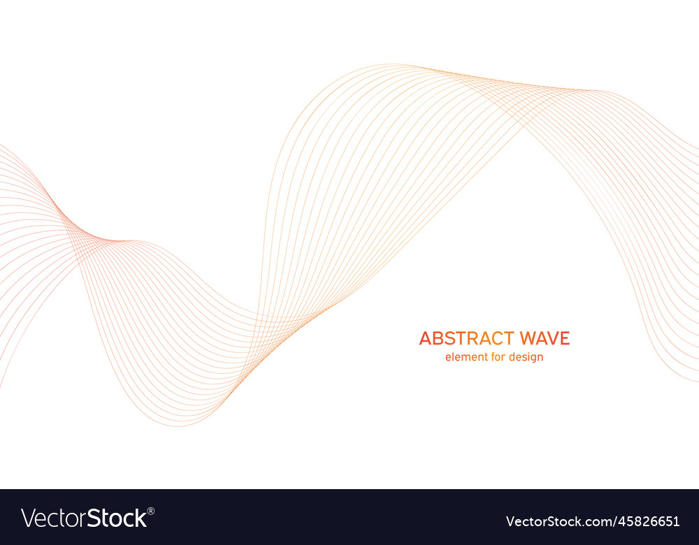 Abstract colorful wave element for design vector image Abstract colorful wave element for design