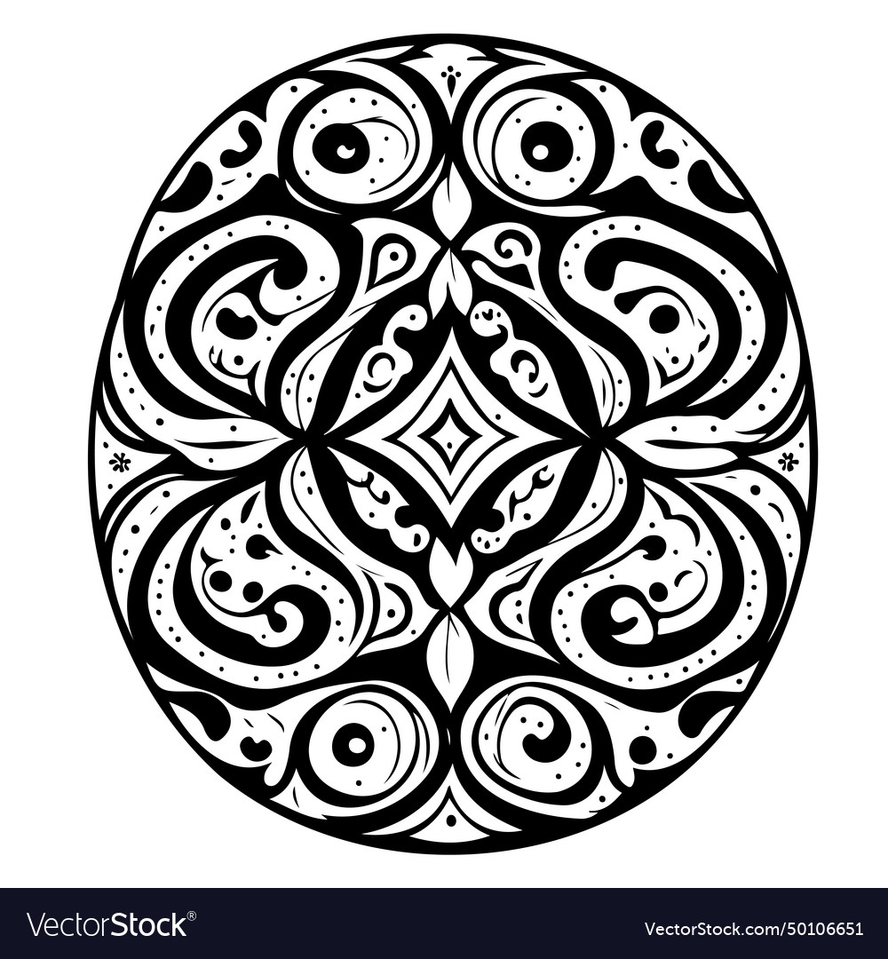 Batik pattern ornament design element Royalty Free Vector