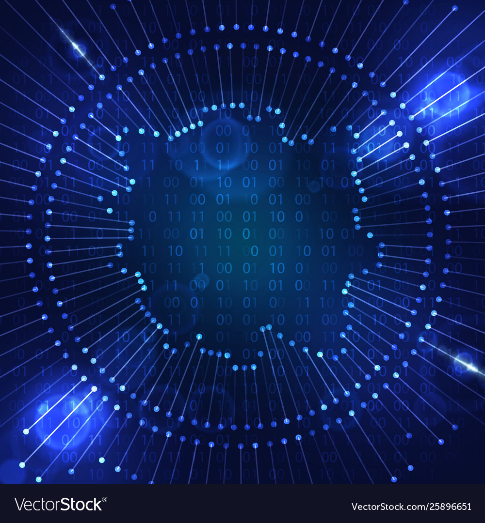 Big data visualization vector image Big data visualization