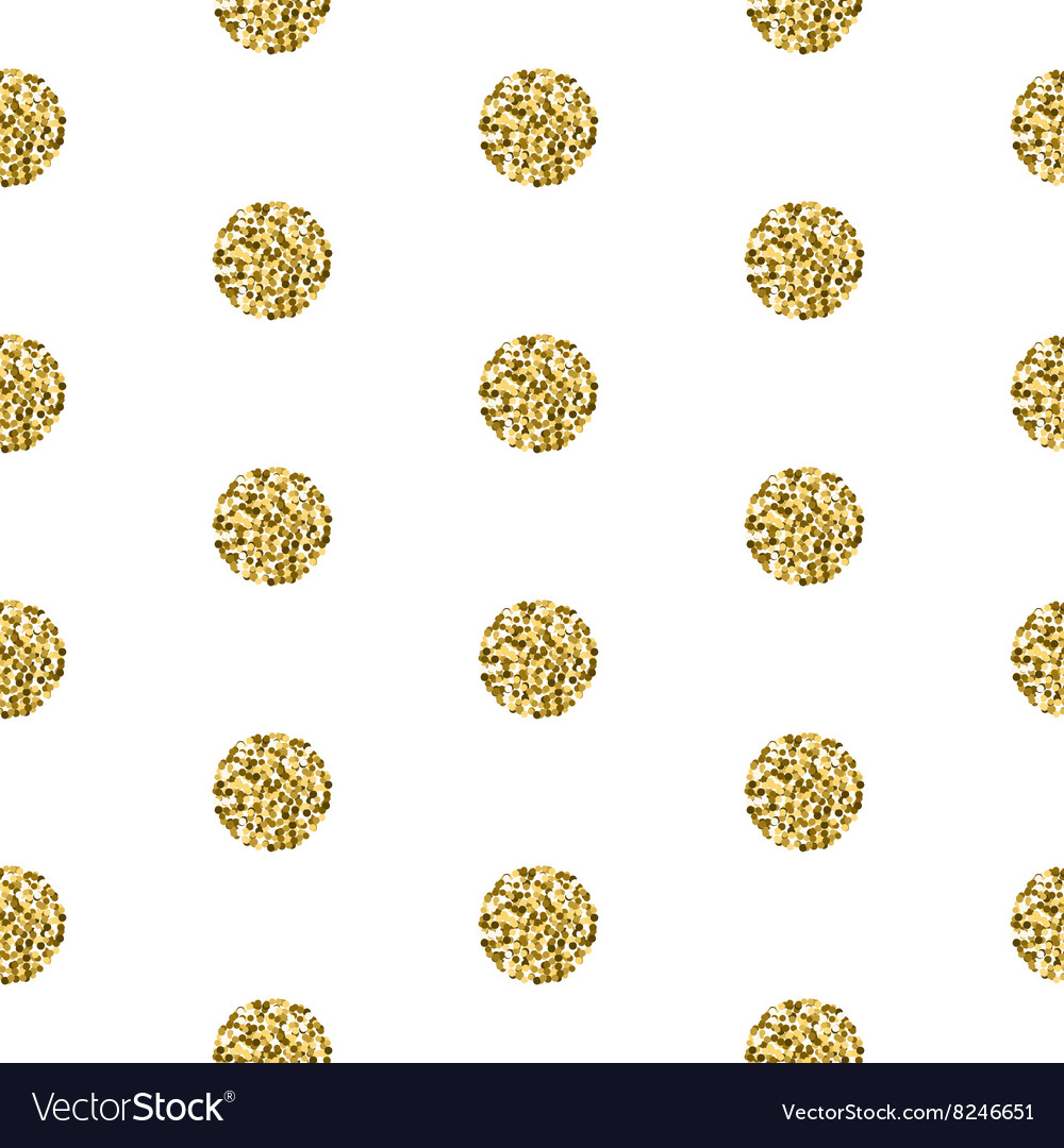 Gold Foil Polka Dot Shimmer