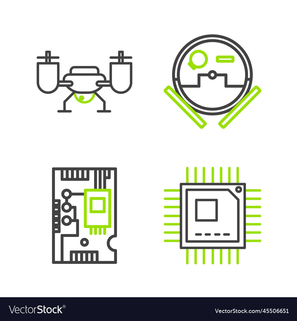 Set line processor with microcircuits cpu