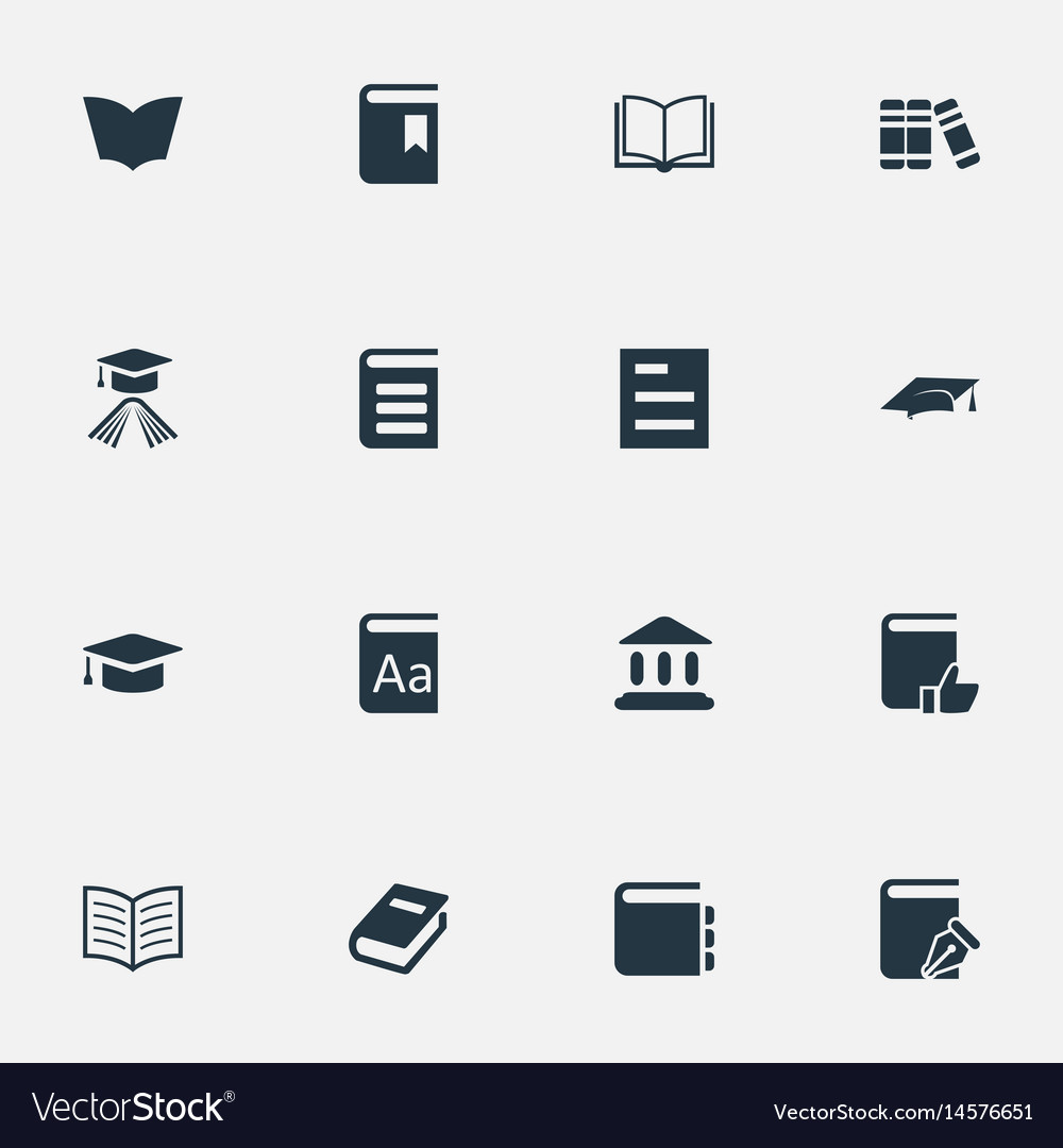 Set of simple education icons