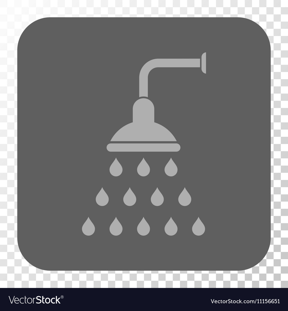 Shower rounded square button