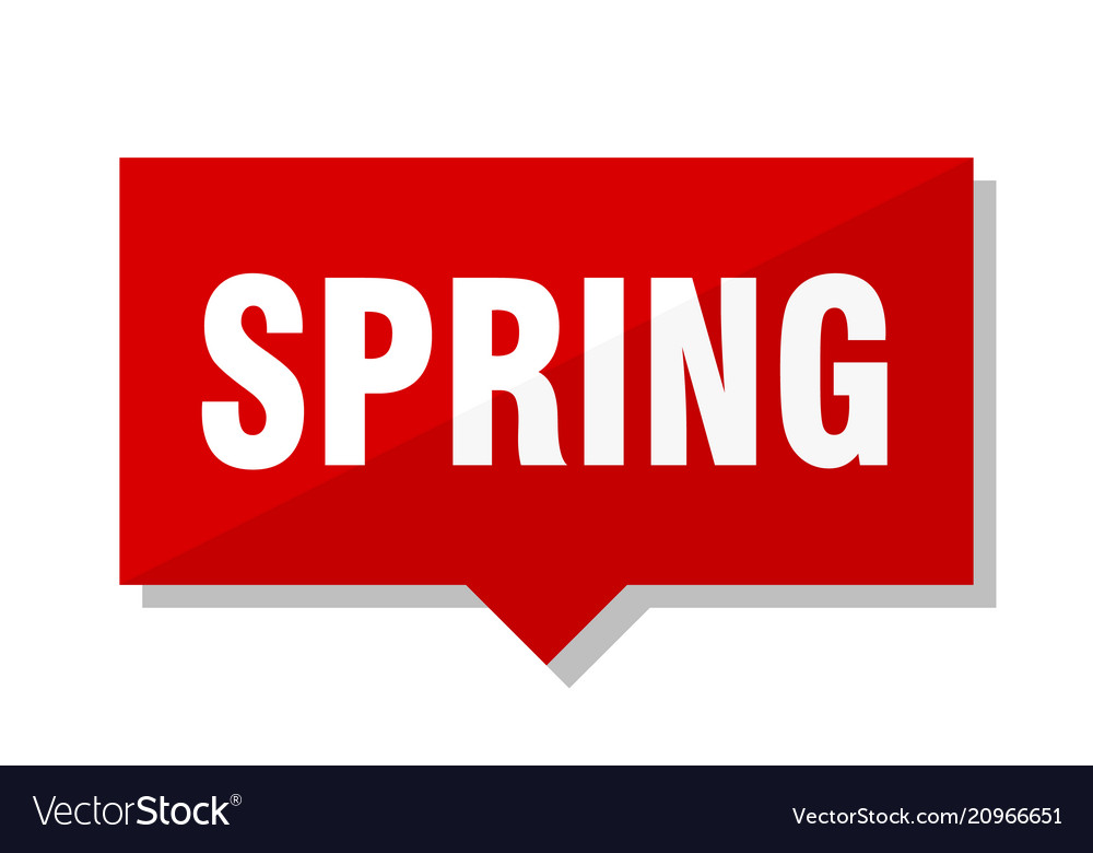 Spring red tag