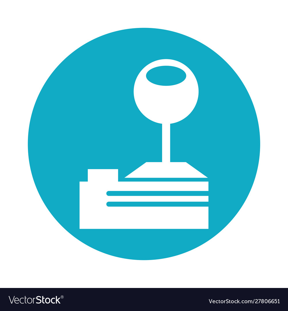 Video game joystick control handle icon