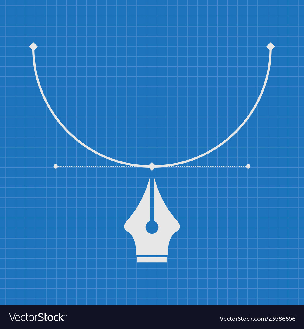 Blueprint of pen tool cursor