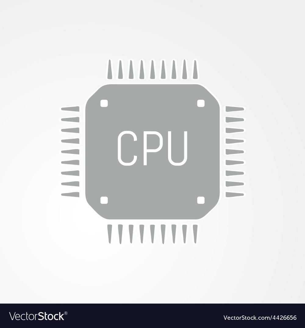 Computerchip oder Mikrochip-Symbol