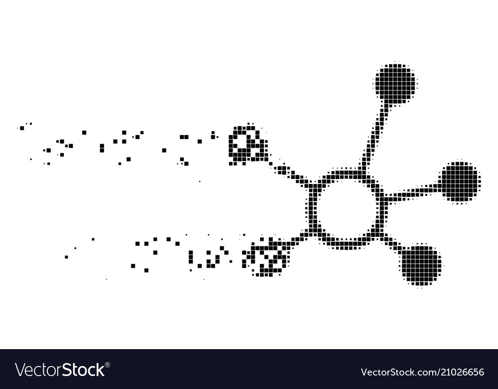 Connection links broken pixel icon vector image Connection links broken pixel icon