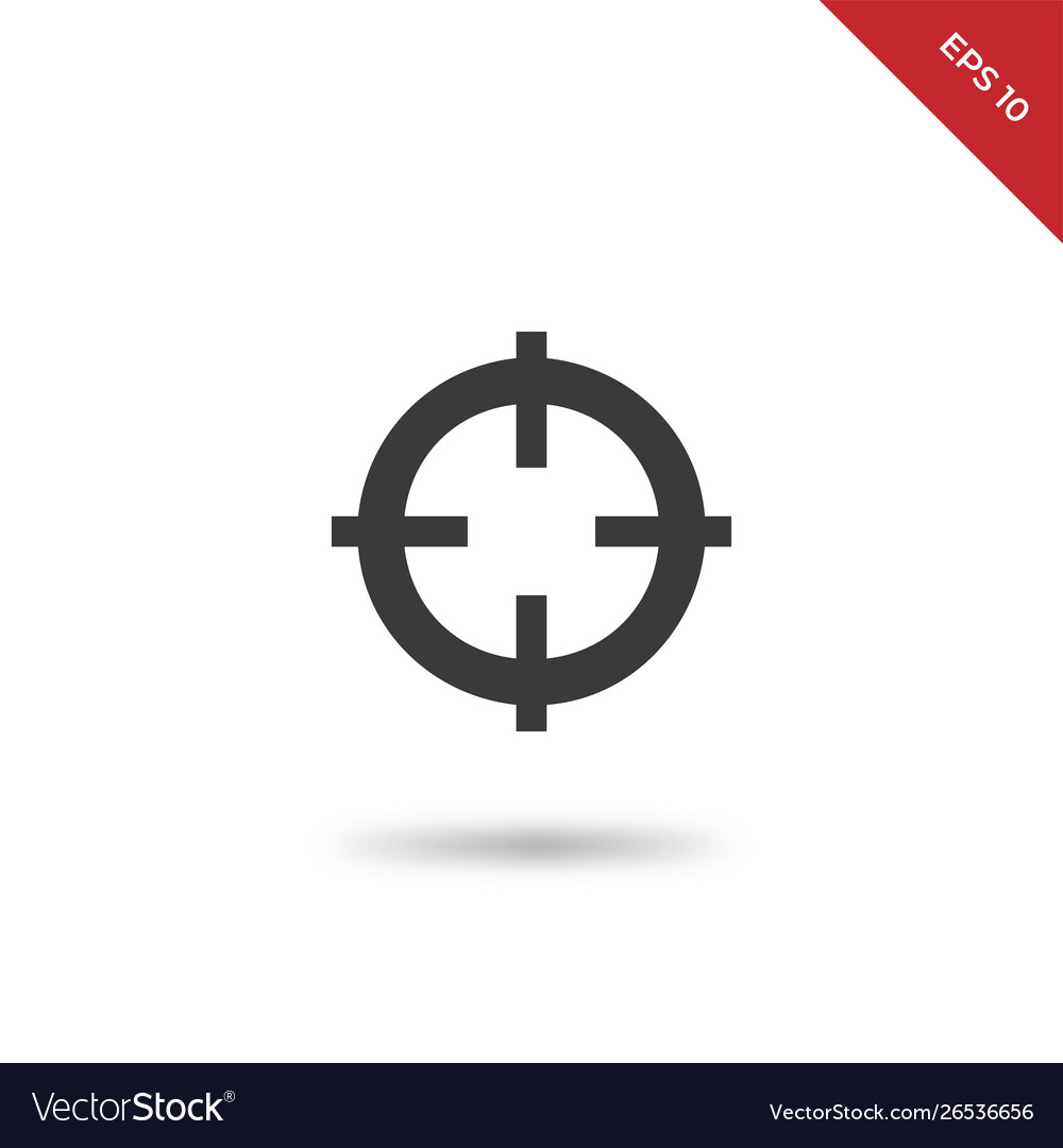 Crosshair icon Royalty Free Vector Image - VectorStock