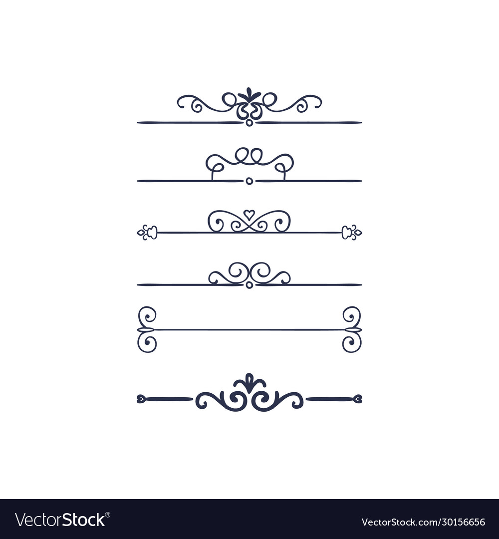 Elegant Florish Dividers & Borders