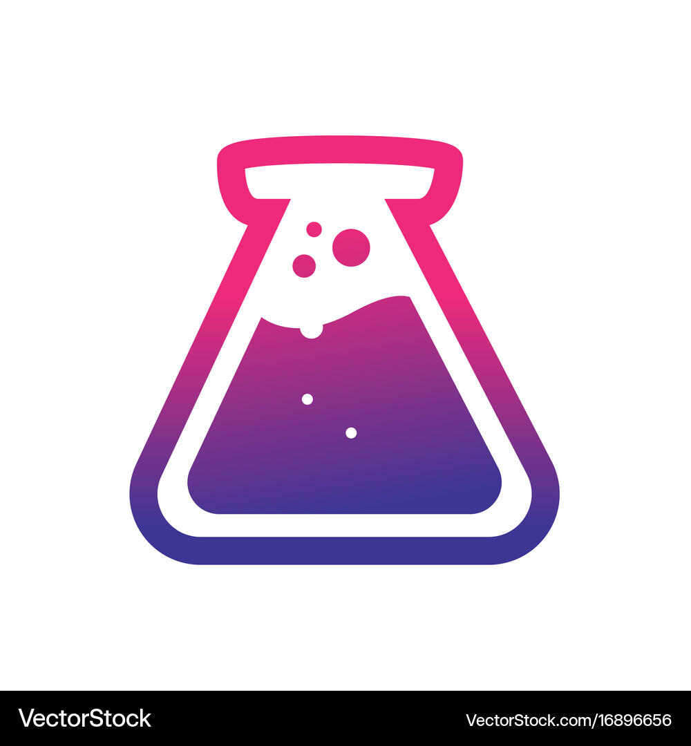 Flask Royalty Free Vector Image - VectorStock