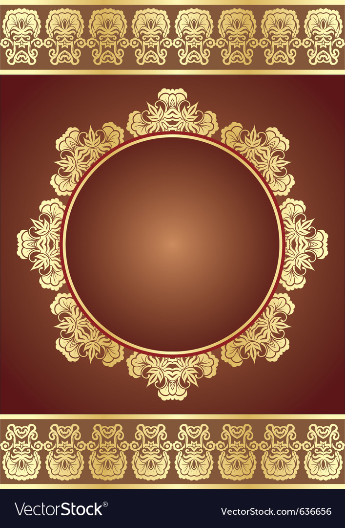 Golden elegance Royalty Free Vector Image - VectorStock