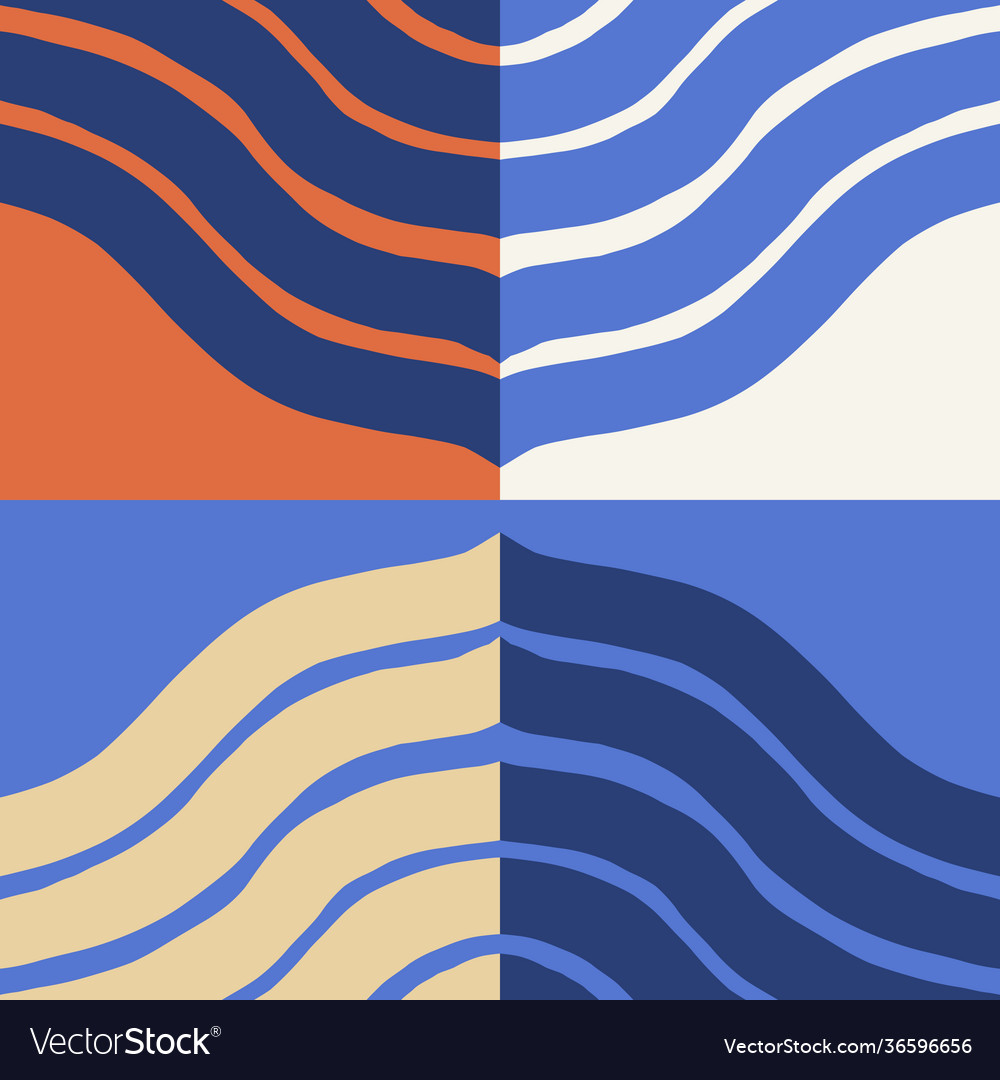 Hand-drawn abstract pattern design vector image Hand-drawn abstract pattern design
