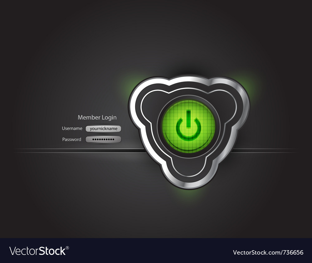 Modern Power Button Interface