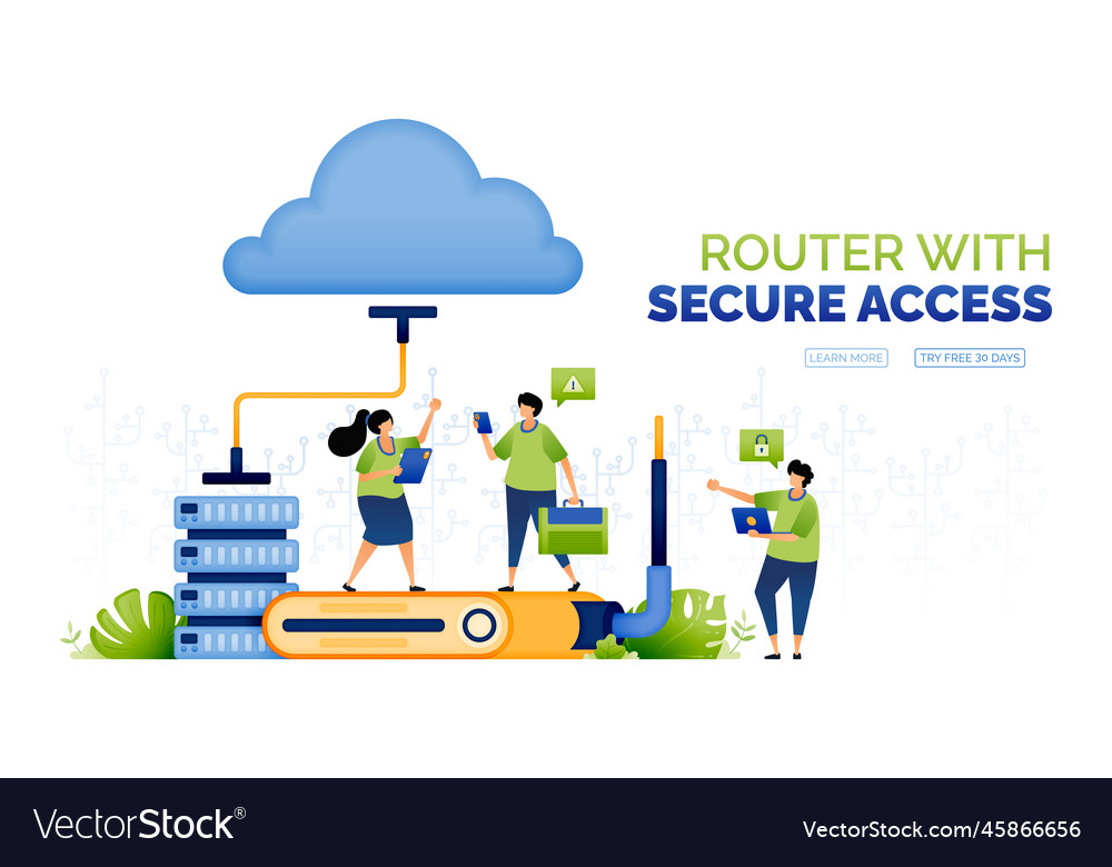 People accessing a database network to the cloud