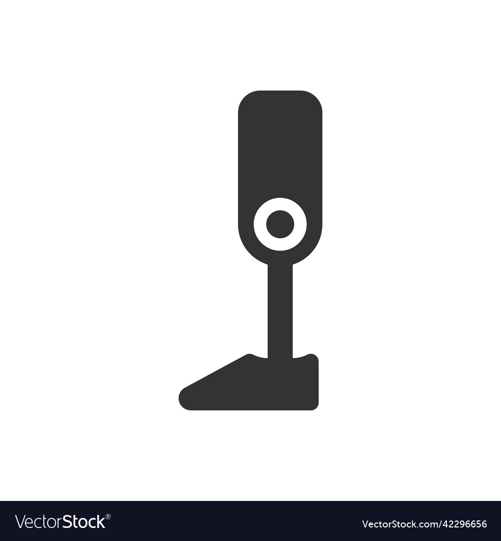 Robot leg icon - artificial