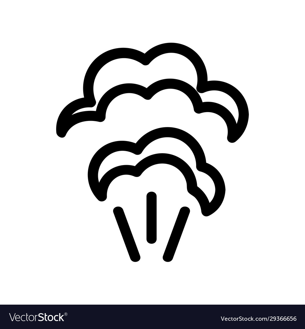 Smell icon isolated contour Royalty Free Vector Image