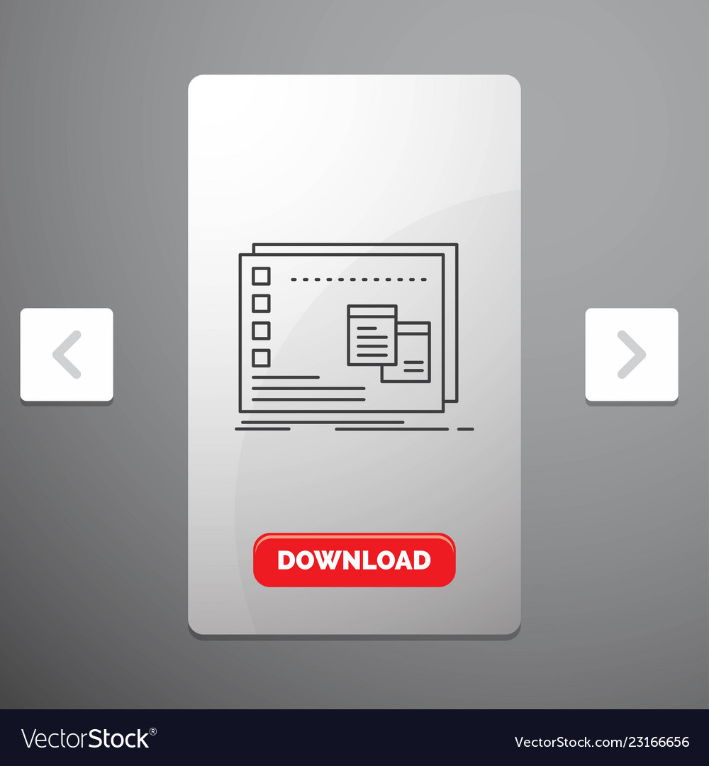 Window mac operational os program line icon Vector Image Window mac operational os program line icon