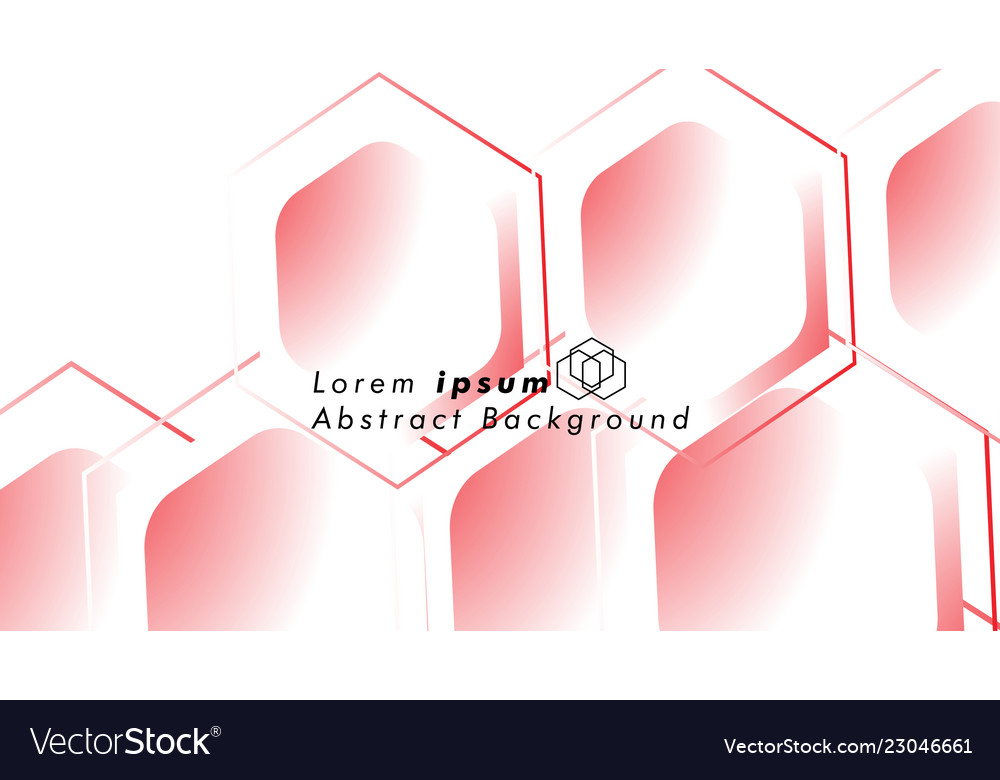 Abstract background concepts of hexagon shapes