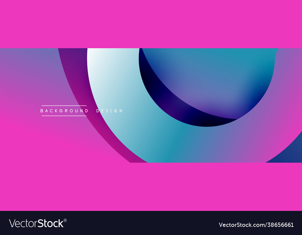 Abstract overlapping lines and circles geometric