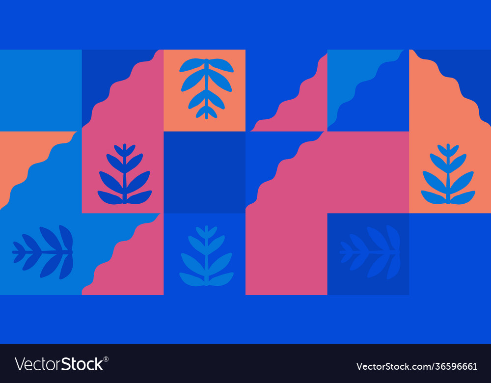 Abstract pattern design with simple shapes vector image Abstract pattern design with simple shapes