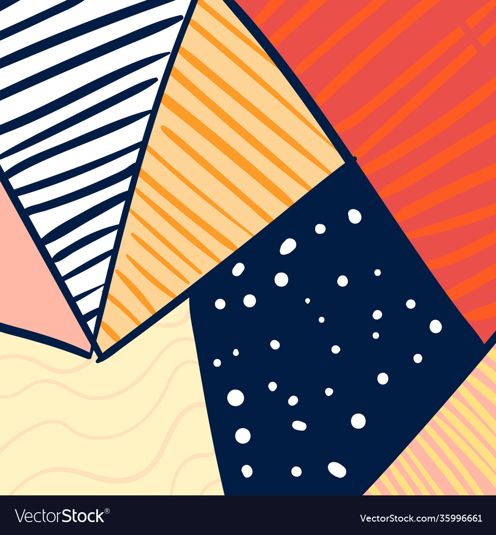 Abstract striped and pointed pattern background