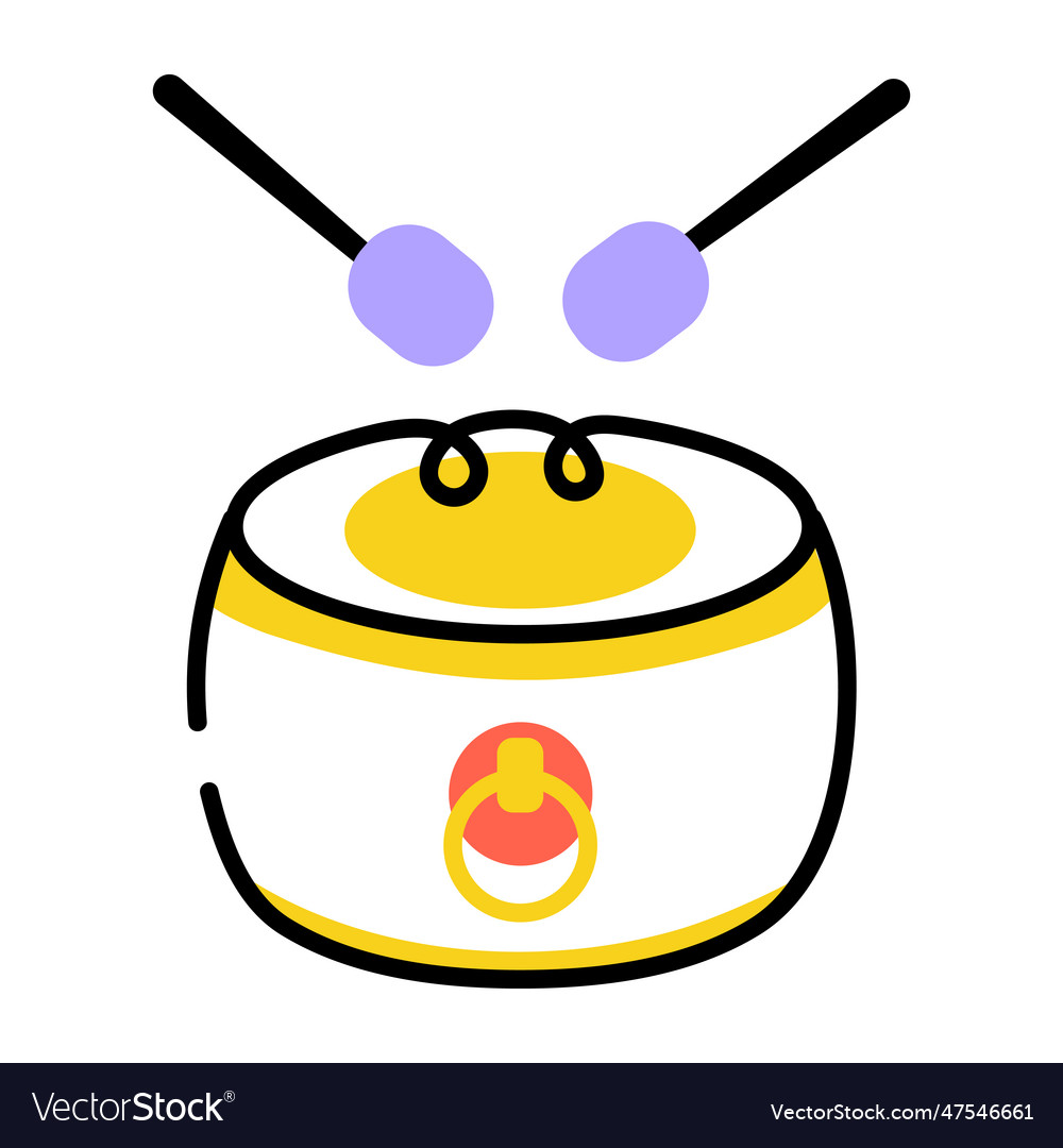 Drum beat Royalty Free Vector Image VectorStock Drum beat Royalty Free Vector Image VectorStock