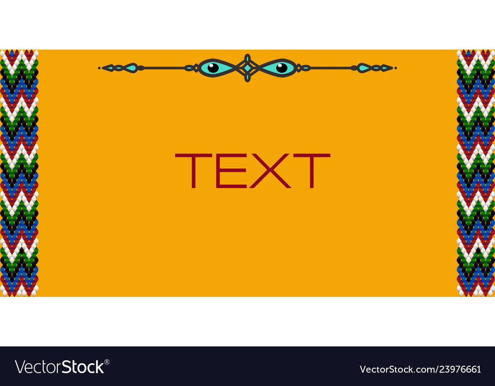 Frame for text with a pattern on bedouin fabric