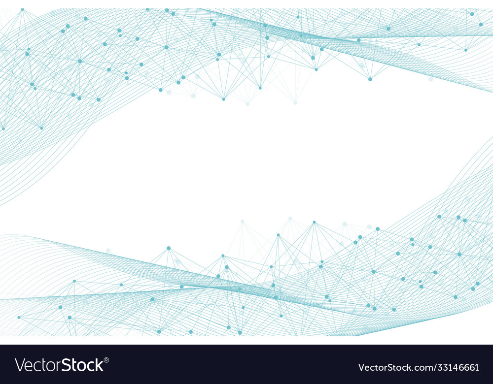 Geometric abstract background with connected line vector image Geometric abstract background with connected line