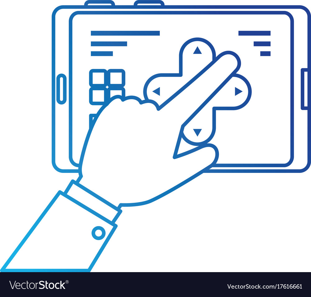 Hand user with drone remote control icon