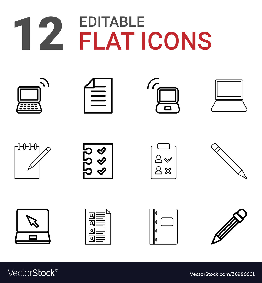 Notebook icons
