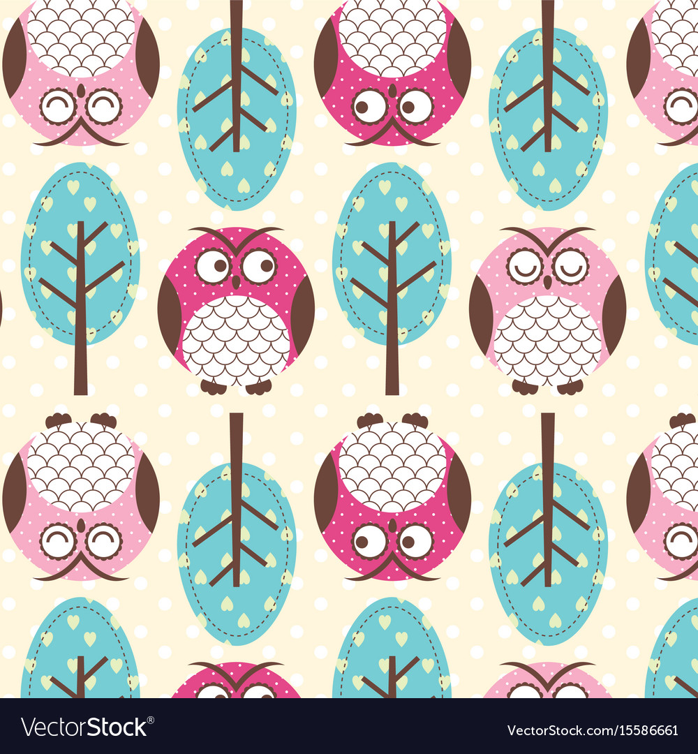 Owl Tree Pattern