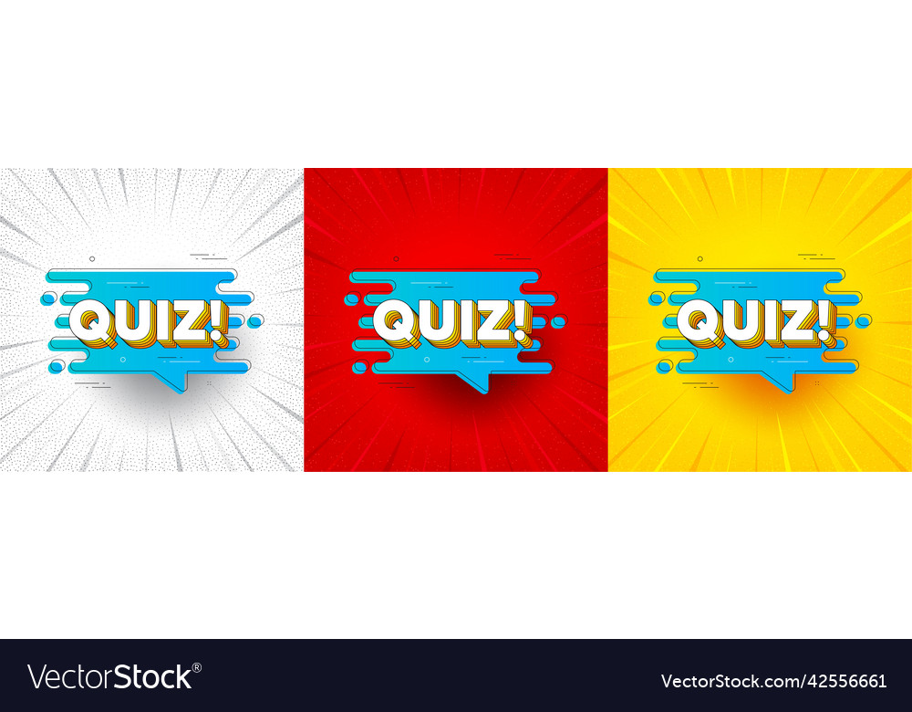 Quiz transition bubble answer chat message flash