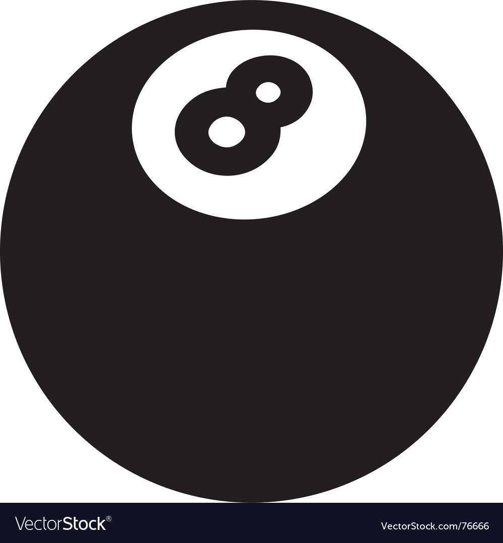 8ball Royalty Free Vector Image Vectorstock