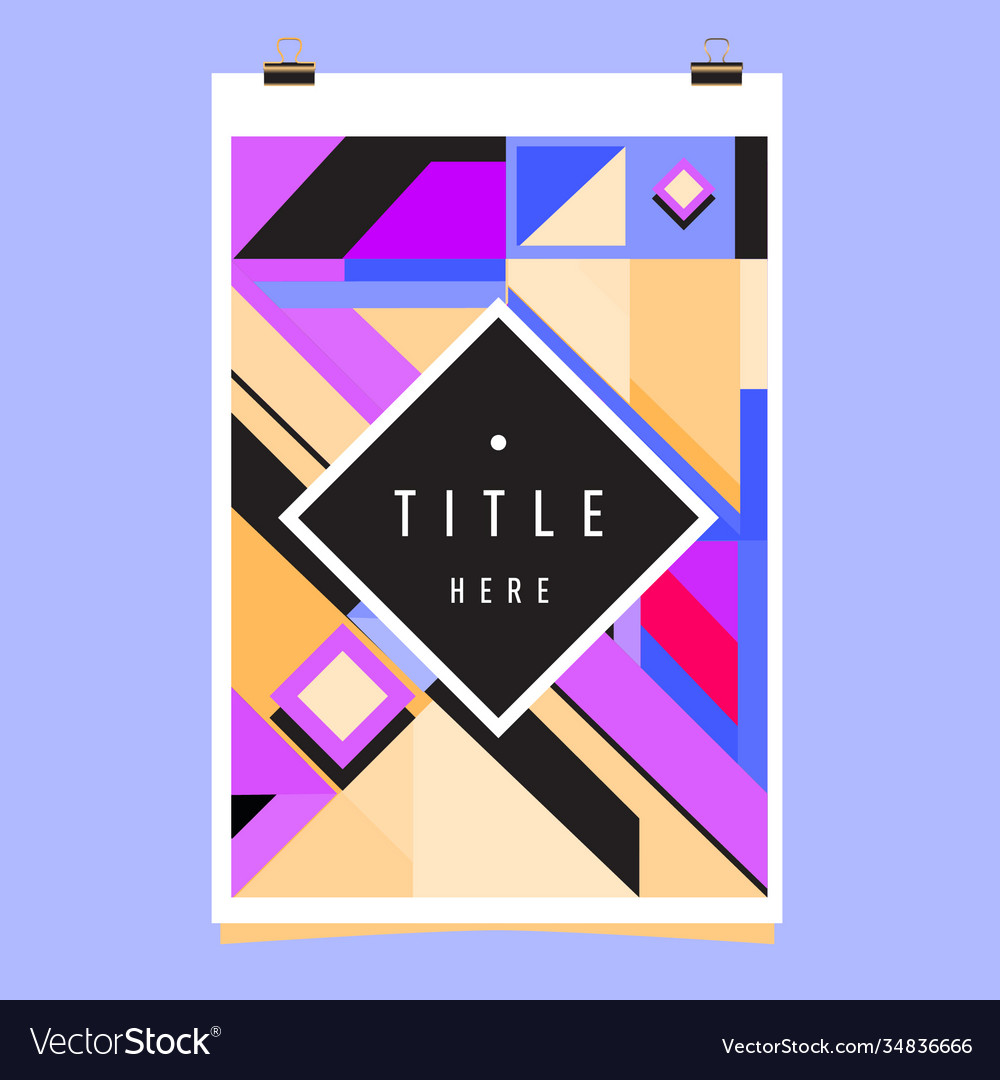 Abstract colorful geometric pattern background