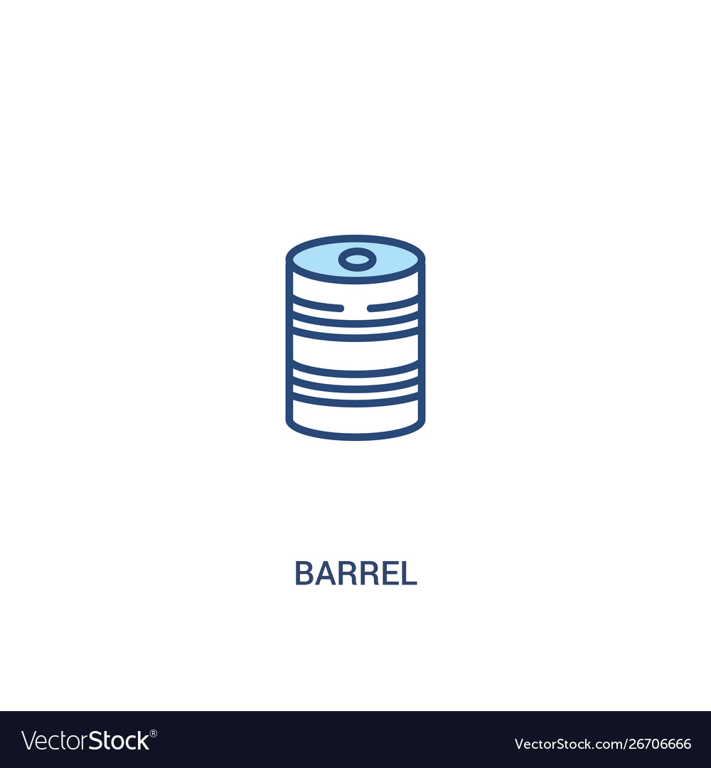 Barrel concept 2 colored icon simple line element Vector Image