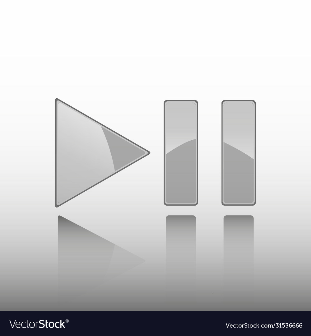 Buttons for player stop play pause