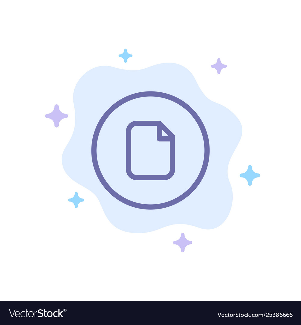 Document file basic ui blue icon on abstract vector image Document file basic ui blue icon on abstract