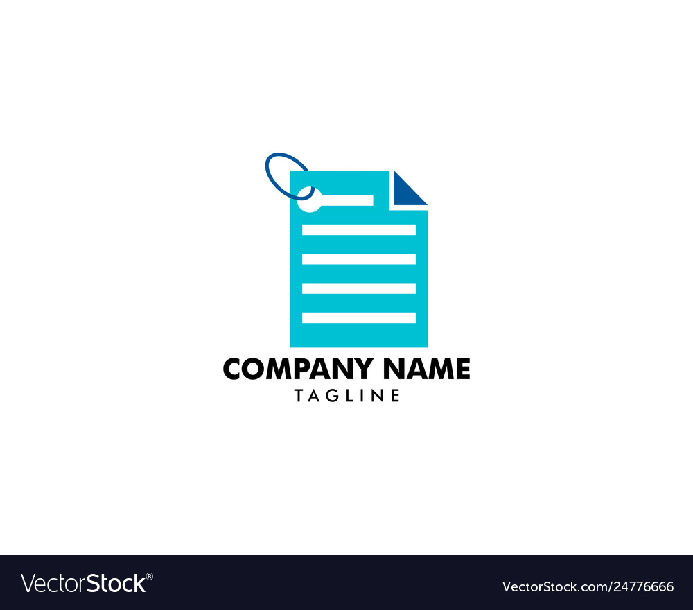 Document or paper sheet logo design