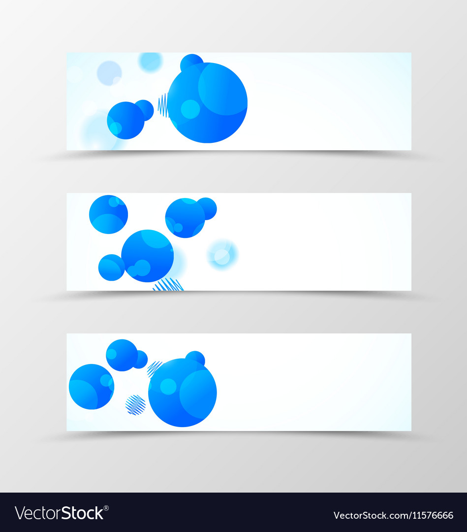 Set of header banner dynamic design