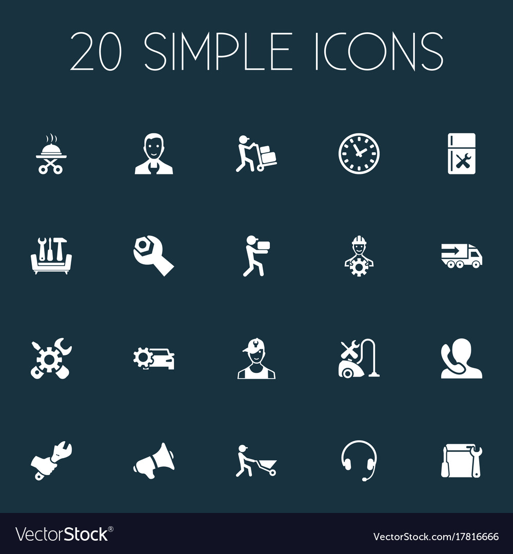 Set of simple help icons