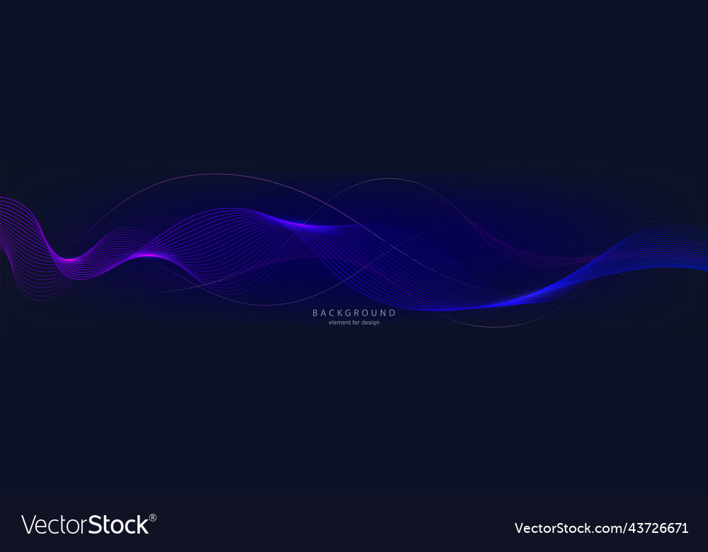 Abstract wave background element for design vector image Abstract wave background element for design